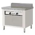 COCEDOR DE PIADINA A GAS POLLINI - Modelo C.P6 - Sobre armario abierto inox - Placa de hierro - Capacidad térmica KW 11 - Homologación CE