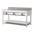 COCEDOR DE PIADINA A GAS POLLINI - Modelo C.P10 - Sobre soporte de acero inox - Placa de acero inoxidable - Capacidad térmica KW 16,5 - Homologación CE