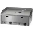 PLANCHA FRY TOP DE GAS DE SOBREMESA - Mod. FRY2/LRM - SUPERFICIE 1/2 Lisa y 1/2 RANURADA - Potencia 8 kW - Superficie de cocción cm L 65 x P 48 - Alimentación METANO/GPL - Homologación CE