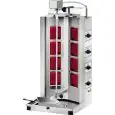 GYROS MÁQUINA COCINA KEBAB ELÉTRICOS - Mod. GYR 80 - Estructura de acero inoxidable - CAPACIDAD CARNE Kg 30-65 -  Potencia kW 5,6 - TRIFÁSICO - Homologación CE