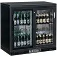 EXPOSITOR VITRINA REFRIGERADO DE CHAPA BARNIZADA Y ALUMINIO - PARA BEBIDAS - Mod. G-BC2PS - VENTILADO - CAPACIDAD Lt 223 - N. 1 PUERTA DE CRISTAL - TEMPERATURA +2°/+8°C - Medidas cm A 92 x F 53,5 x h 92 - CE