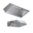 Campana extractora de pared de acero inox AISI 430 (con turbina) - Filtros de lamas - Bombilla de led