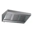 Campana de pared tipo snack de acero inox AISI 430 (sin turbina) - Filtros de lamas - Bombilla de led