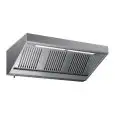 Campana de pared tipo snack de acero inox AISI 430 (sin turbina) - Filtros de lamas - Iluminación de neón