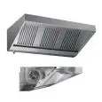 Campana extractora de pared Tipo Snack  de acero inoxidable AISI 304 (con turbina) - Filtros de lamas