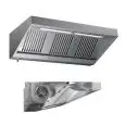 Campana extractora de pared tipo snack de acero inox AISI 430 (con turbina) - Filtros de lamas - Iluminación de neón