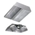 Campana extractora central de acero inoxidable AISI 304 (con turbina) - Filtros de lamas