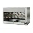 ASADOR A GAS - MOD. CHURRASCO/CM13G - Motorreductores independientes para cada espada - N. 13 espadas longitud cm 50 - N° pisos: 2 - Potencia térmica 14 Kw - Alimentación MONOFÁSICA - Medidas: cm A 110 x F 57 x 72 h - CE