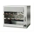 ASADOR ELÉCTRICO - MOD. CHURRASCO/CM9E - Motores independientes para cada espada - N. 9 espadas longitud cm 50 - N° pisos: 2 - Potencia 10,09 Kw - Alimentación TRIFÁSICA - Medidas: cm A 90 x F 57 x 72 h - CE