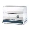 VITRINA EXPOSITORA NEUTRA - MOD. VISTA P2 - ESTANTES DE EXPOSICIÓN DE cm A 48 X F 29 + A 48 X F 26,5 - MEDIDAS Cm A 50 X F 35,5 X h 40,5 - CE