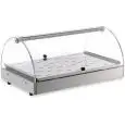 VITRINA EXPOSITORA CALIENTE - MOD. ZC62S - Flancos y puertas de metacrilato - Potencia W 400 - Alimentación monofásica 230v/50hz - Medidas Cm L 50 x P 35 x h 25 - Homologación CE