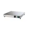 PLACA MANTENEDORA DE CALOR - CALIENTAPIZZAS - MOD. FQD61 - Alimentación monofásica 230v/50-60hz - Potencia W 400 - Medidas Cm L 50 x P 50 x h 6 - Homologación CE