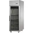 ARMARIO DE REFRIGERACIÓN DE ACERO INOXIDABLE AISI 304 - VENTILADO - Mod BG06ETNPV - CAPACIDAD LT 600 - N. 1 PUERTA DE CRISTAL - TEMPERATURA 0/+10°C - Medidas cm L 71 x P 70 x h 203/210 - CE