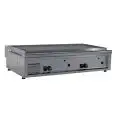 PLANCHA TOSTADORA Y SANDWICHERA A GAS - DE ACERO INOX - MOD. PG90LLL - CON CHIMENEA - PLACA DE COCCIÓN LISA cm 84,4x45 - POTENCIA W 11600 - MEDIDAS cm A 90 x F 56,5 x H 23 - NORMA CE