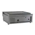 PLANCHA TOSTADORA Y SANDWICHERA A GAS - DE ACERO INOX - MOD. PG60LLL - CON CHIMENEA - PLACA DE COCCIÓN LISA cm 54,4x45 - POTENCIA W 5800 - MEDIDAS cm A 60 x F 56,5 x H 23 - NORMA CE