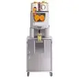 EXPRIMIDORA AUTOMÁTICA SELF SERVICE - DE ACERO INOX - Mod. SEL SERVICE - ALIMENTADOR AUTOMÁTICA - CAPACIDAD 20/25 frutas por minuto - VOLUMEN FRUTA máx. Ø mm 85 - CE