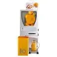 EXPRIMIDORA DE ACERO INOX - Mod. F COMPACT - ALIMENTADOR MANUAL - CAPACIDAD 10/12 frutas por minuto - VOLUMEN FRUTA máx. Ø mm 70 - MONOFÁSICA - CE