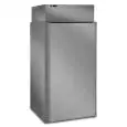 MINICÁMARA REFRIGERADA DE ACERO INOX - Mod. ND100INXTNR - VENTILADA - CAPACIDAD LT 1400 - N. 1 PUERTA - N. 3 ESTANTES INTERNO - Espesor del aislamiento 60 mm - TEMPERATURA 0/+10°C - Medidas cm L 100 x P 100 x H 212 - CE