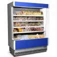 EXPOSITOR MURAL REFRIGERADO - MOD. VULCANO 80 BARNIZADO S/L - Para CHARCUTERÍA y LÁCTEOS - VENTILADO - Temperatura mínima de trabajo °C +3/+5 - AUTOSERVICIO - NO MODULAR - CE