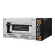 HORNO A GAS PARA PIZZA - Mod. G4 - N. 1 cámara - Superficie de cocción con piedras refractarias - Medidas de la cámara cm A 62 x F 62 x 15 h - Potencia 16,1 Kw - CE