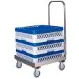 CARRO PORTACESTAS - MOD. CP14 -  Enteramente de acero inox