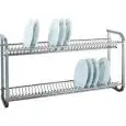 ESCURRIDOR de PLATOS Y VASOS de PARED - MOD. SP1397 - Realizado con acero inox brillante 18/8 - Medidas cm A 104 x F 30 x h 55
