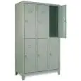 ARMARIO MULTIVESTUARIO DE METAL - MOD. EXT 35/50 - Estructura monobloque con puertas - Medidas Cm A 103 x H 180