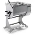 AMASADORA MEZCLADORA DE DOBLE EJE - MOD. 155614 - Capacidad de la tolva Kg/lt 80/110 - Medidas de la Cuba cm A 62 x F 50 - Alimentación MONOFÁSICA 230/50/1 - CE