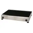 PLACA VITROCERÁMICA DE COCCIÓN PROFESIONAL ELÉCTRICA DE 2 ZONAS - Mod. 2F-6-730-500 - Medidas cm A 73 x F 50 x h 8 - Potencia: 2 x 3400-1300W 2K