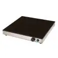 PLACA VITROCERÁMICA DE CALENTAMIENTO ELÉCTRICA CON CONTROL TERMOSTÁTICO - Mod. PC-4-500-500 CERAN - Medidas cm A 50 x F 50 x h 6 - Potencia: 1 x 400W