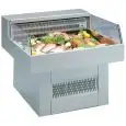 EXPOSITOR REFRIGERADO PARA PESCADO - SERIE OCEANUS/SS - ESTÁTICA - TEMPERATURA °C -2 - PROFUNDIDAD SUPERFICIE DE EXPOSICIÓN: 74 cm
