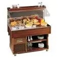 EXPOSITOR BUFFET MURAL NEUTRO - MOD. WALL4NEUTRAL - Medidas cm L 142,2 x P 75 x h 155,4 - Potencia W 50 - Monofásico V 230/1/50 Hz - PESO Kg 119