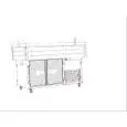 PUERTAS CORREDERAS DE VIDRIO AHUMADO PARA COMPARTIMIENTO NEUTRO PARA MOD. TABLE