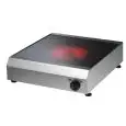 PLACA DE COCCIÓN ELÉCTRICA - MOD. QD512 - PLACA VITROCERÁMICA - Potencia W 3400 - Alimentación monofásica 230v/50-60hz - Medidas Cm L 37 x P 44 x h 11 - Homologación CE