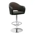 TABURETE AGATHA - MOD. 383 - ESTRUCTURA GIRATORIA DE ACERO - ARMAZÓN DE TEJIDO - PARA INTERIORES - Medidas Cm A 60 x F 59 x H 114 - HOMOLOGACIÓN CE