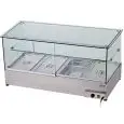 EXPOSITOR BAÑO MARÍA DE SOBREMESA - MOD. BMV - ESTRUCTURA DE ACERO INOXIDABLE - TEMPERATURA °C +30/+90 - MANDOS MECÁNICOS - Monofásica 240V - NORMA CE