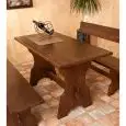 MESA modelo RÚSTICO - MOD. 020T - ESTRUCTURA DE MADERA - ACABADOS DE LA MADERA: CON ANILINA BEIS, PINO NATURAL, CEREZO y NOGAL  - PARA INTERIORES - Homologación CE