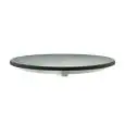 TABLERO REDONDO de POLIPROPILENO para PATAS CENTRALES DODO - MOD. 5212 - Parabola bajo el tablero para embellecer la parte inferior y permitir una rápida limpieza - Disponible en los colores: LINO Y ANTRACITA - Diámetro cm 70 - Para INTERIORES/EXTERIORES 