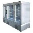 VITRINA REFRIGERADA para PASTELERÍA - MOD. TEK/73 - ESTRUCTURA EXTERIOR DE ALUMINIO ANODIZADO - CRISTAL DE BAJA EMISIVIDAD - TEMP. °C +2/+10 - TRES COMPARTIMIENTOS SEPARADOS - Alimentación monofásica - REFRIGERACIÓN ESTÁTICA - CRISTAL DE EXPOSICIÓN A ELEC