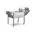 CALENTADOR DE TARALLIS Y FREIDORA ELÉCTRICA Mod. CALENTADOR DE TARALLISEL - Estructura de acero inox su ruote - Capacidad bandejas: n. 6 cm 40x60 - Alimentación 400V 50/60Hz TRIFÁSICA - Potencia Kw 9 - Medidas cm A 104 x F 67 x 91 H - NORMA CE