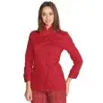 CHAQUETA RED LADY - MOD. 057507 - 65% POLIÉSTER y 35% ALGODÓN - CON DOBLE BOTONADURA - BOTONES REDONDOS ROJOS - COLOR ROJO