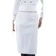MANDIL / DELANTAL DE COCINERO CHEF CUOCO RONDIN ITALY - MOD. 114410 - 100% ALGODÓN - MEDIDAS cm. 95x70 - COLOR BLANCO CON FRANJA DEL LOGO ITALIA