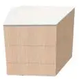 ELEMENTO DE UNIÓN EN ÁNGULO DE 90° CON ENCIMERA DE CUARZO PARA EL MOD. VENEZIA BASE - MOD. VENEZIA Q EA 90 - MEDIDAS cm A 73 X F 73 X h 90 - PESO Kg 118