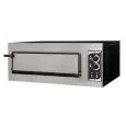 HORNO ELÉCTRICO MECÁNICO PARA PIZZA - Mod. BASIC 1/50  - N. 1 cámara - Superficie de cocción con piedras refractarias - Medidas de la cámara cm  A 62 x F 50 x 12 h - N. Pizza 1 (Ø cm 45) - Potencia 4 Kw - CE