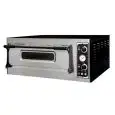 HORNO ELÉCTRICO MECÁNICO PARA PIZZA - Mod. BASIC XL9 CPR - N. 1 cámara - Techo y base con piedras refractarias (lados excluidos) - Medidas de la cámara cm  A 108 x F 108 x 14 h - N. Pizzas 9 (Ø cm 35) - Potencia 13,2 Kw - CE