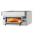 HORNO ELÉCTRICO PARA PIZZAS - Mod. LCC/I - Cámara de cocción totalmente refractaria - Medidas interiores cámara cm A 60 x F 120 x h 17 - N. Pizzas 8 (Ø cm 30) - Capacidad: N. 3 Bandejas (cm 60x40) - Potencia máxima Kw 8,5 - Norma CE
