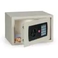 CAJAFUERTE MÓVIL - Mod. TSE/OH - Combinación electrónica digital - Cerradura electromagnética controlada - Cerradura con llave de abertura de emergencia - Medidas interiores cm L 30 x P 15 x 19 H - Medidas exteriores cm L 31 x P 20 x 20 H - Norma CE