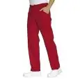 PANTALÓN CON LAZADA ROJO - MOD. 044607 - 65% POLIÉSTER y 35% ALGODÓN - COLOR ROJO