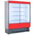 EXPOSITOR MURAL REFRIGERADO CON PUERTAS CORREDERAS - MOD. VULCANO VS 60 C BARNIZADO - Apto para CARNE ENVASADA - Cristales correderos - BAJO CONSUMO ENERGÉTICO - VENTILADO - Temperatura mínima de trabajo °C +0/+2 - AUTOSERVICIO - NO CANALIZABLE - CE