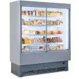 EXPOSITOR MURAL REFRIGERADO CON PUERTAS CORREDERAS - MOD. VULCANO VS 80 INOX - Apto para CHARCUTERÍA y LÁCTEOS - Cristales correderos - BAJO CONSUMO ENERGÉTICO - VENTILADO - Temperatura mínima de trabajo °C +3/+5 - AUTOSERVICIO - NO CANALIZABLE - CE